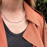 Rose Quartz Bead Necklace