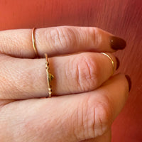 Dainty 14k Gold Ring Band