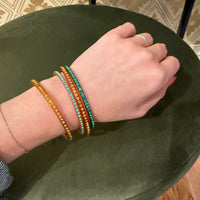 Amber on Amber Celluloid & Rhinestone Art Deco Bangle