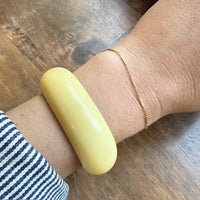Ivory-Colored Celluloid Clamper Bracelet