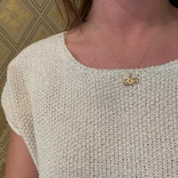 Fierce 14k Gold Hippocampus Pendant