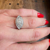 Elegant "Eye" Art Deco Diamond Ring