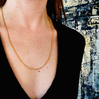 Fine Gauge Anchor Chain in Luxe 18k Gold
