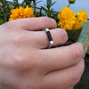 Thailand Onyx Inlaid Sterling Signet Ring