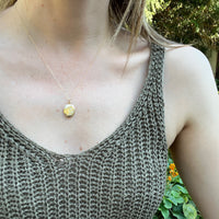Wee Flower Engraved Vermeil Oval Locket