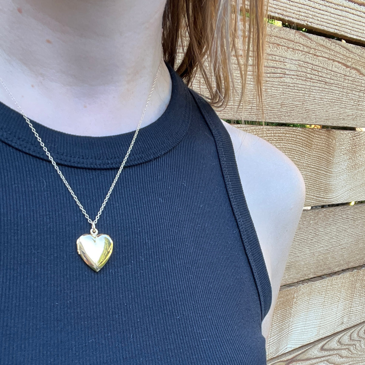 Perfectly Plain Vermeil Heart Locket