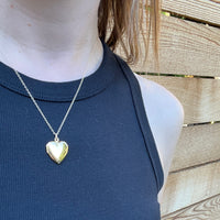 Perfectly Plain Vermeil Heart Locket
