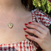Pinstripes & Flourishes Engraved Vermeil Heart Locket