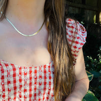 1980s Vermeil Herringbone Chain