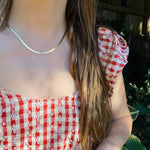 1980s Vermeil Herringbone Chain