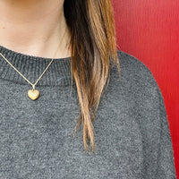 Darling Diamond-Set Gold Heart Pendant
