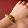Noble Lion's Head Gold Filled Victorian Bangle
