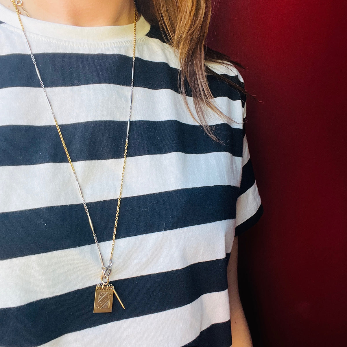 Miniature 14k Gold Steno Pad Charm