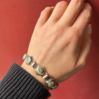 Taxco Hexagonal Silver & Abalone Bracelet