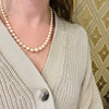 Princess Length Graduated Pearl Necklace with Silver Clasp