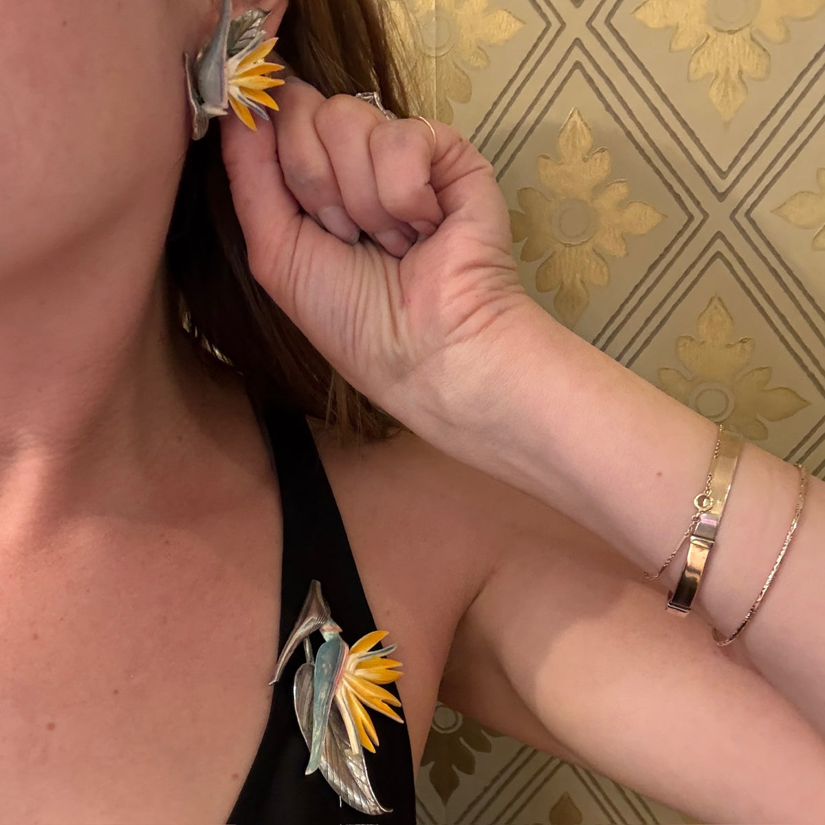 Stunning Vintage Ming's Bird of Paradise Set