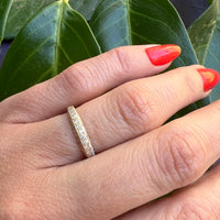 Deco Diamond Wedding Band by 720