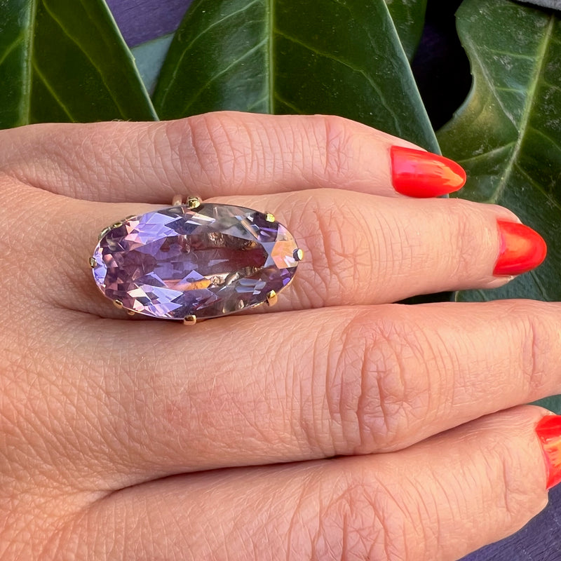 Natural Pink Sapphire and Diamond Ring - Turgeon Raine
