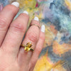 Pure Gold Imperial Topaz Solitaire Ring by 720