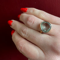 Organics Aquamarine & Recycled Gold Ring by 720