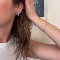 Turquoise Nuggets in Sterling Stud Earrings