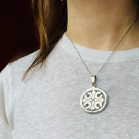 Pre-Columbian Motif Sterling Silver Pendant