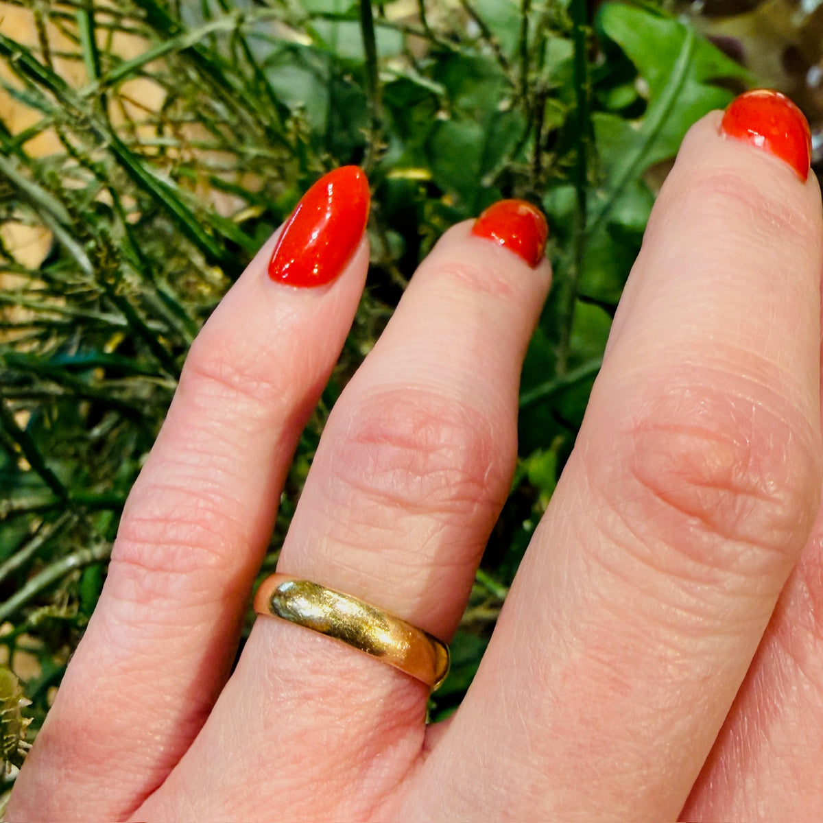 Timeless 14k Gold Half Round Band Size 5.75