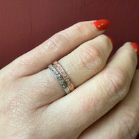 Diamonds & Flowers Artisan White Gold Band by 720