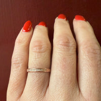 Diamonds & Flowers Artisan Rose Gold Band by 720