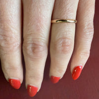 Slim 10k Gold Vintage Wedding Band Size 6.25