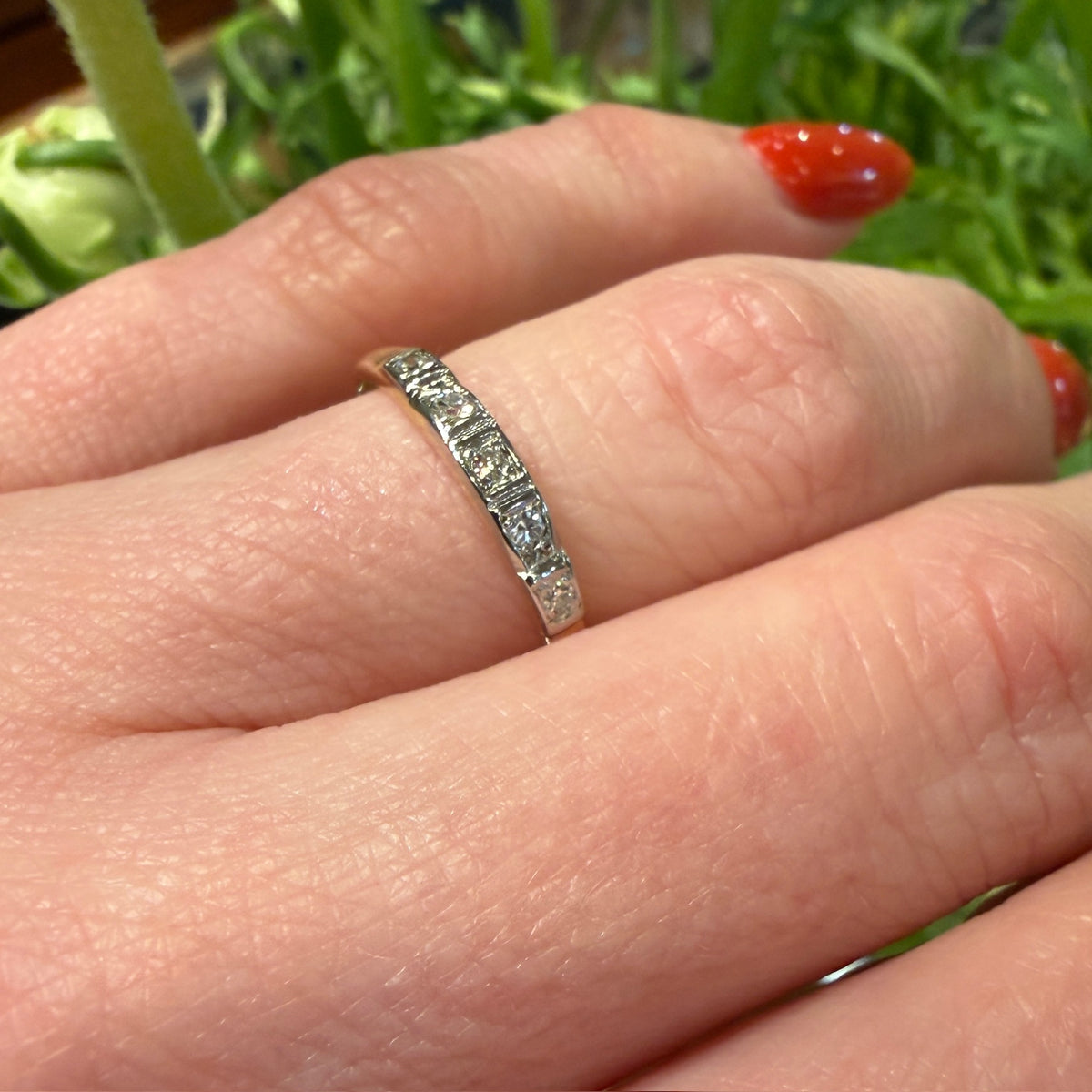 Sweet Details Diamond & Two-Tone Gold Band