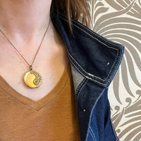 Floral Flourish Art Nouveau Gold Filled Locket