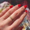 Mysterious 14k Gold Crown Band
