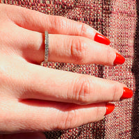 Slim & Balanced Diamond Eternity Band in 18k White Gold