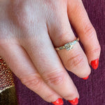 Elegant Two-Tone Diamond Engagement Ring