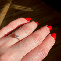 Graceful Old European Cut Diamond Solitaire