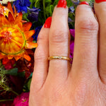 Antique Diamond c. 1820 in Slim Gold Band by 720