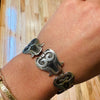 Taxco Gourd Motif Bracelet Signed "Beto Gro"