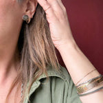 Darling Irish Jade & Marcasite Shamrock Studs