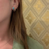 Turquoise & Silver Inlay Stud Earrings