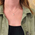 Petite Cultured Pearl Pendant on Sterling Silver Chain