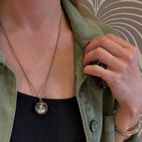 Edwardian Double-Sided Crystal Ball Locket