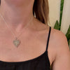 Filigreed Sterling Silver Heart Necklace