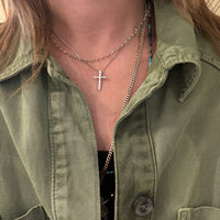 Dainty Sterling Silver Cross Necklace