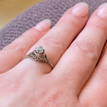 Beautiful Belias Filigree OMC Diamond Ring
