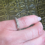 Lovely Vintage White Gold Diamond Band