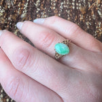 Graceful Gold and Jade Ring