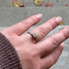 Pretty Palladium OEC Diamond Engagement Ring