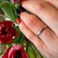 Vintage Platinum Wedding Band
