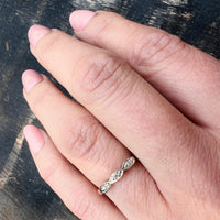 Two-Tone Scalloped Diamond Band from ArtCarved